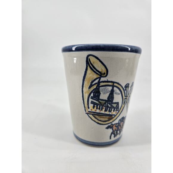Vtg 80s Louisville Stoneware Kentucky Derby Churchill Downs Mint Julep Cup - Picture 6 of 10